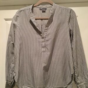Vince striped cotton blouse